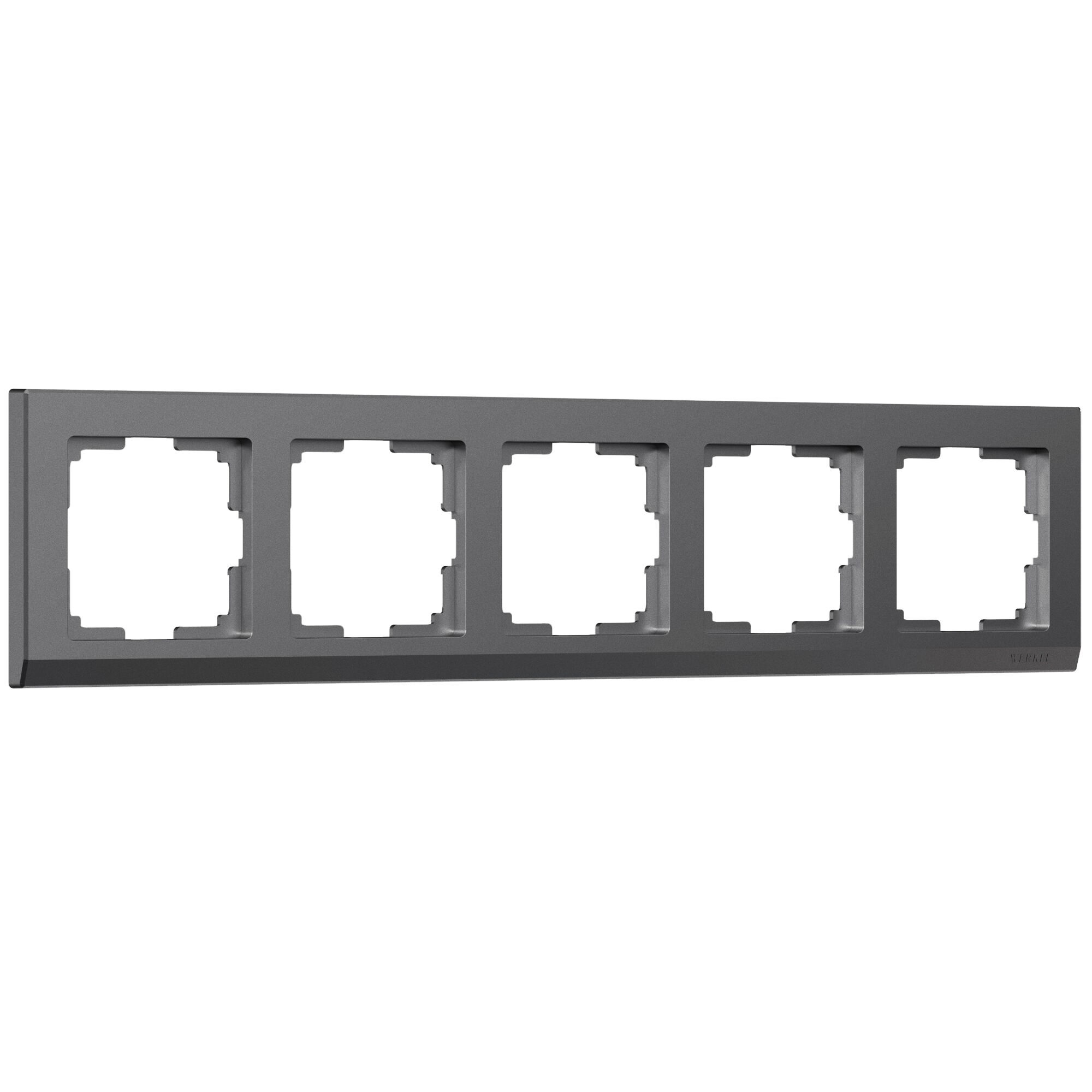 Рамка на 5 постов Stark (графит матовый) Werkel