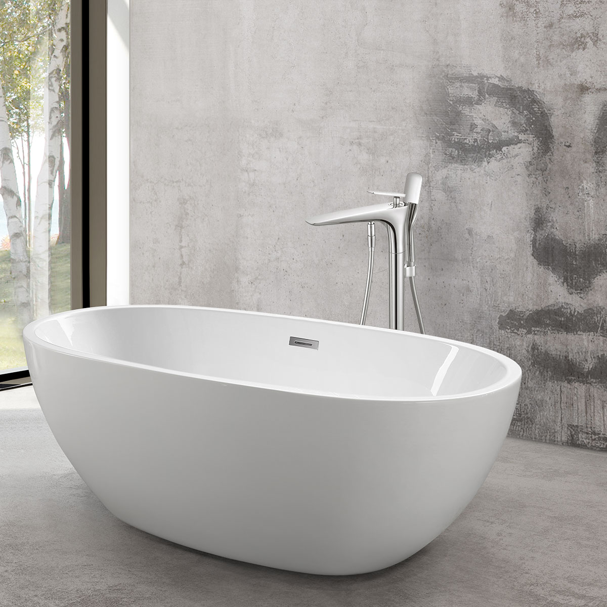 Смеситель Vincea VTF-102CH напольный хром