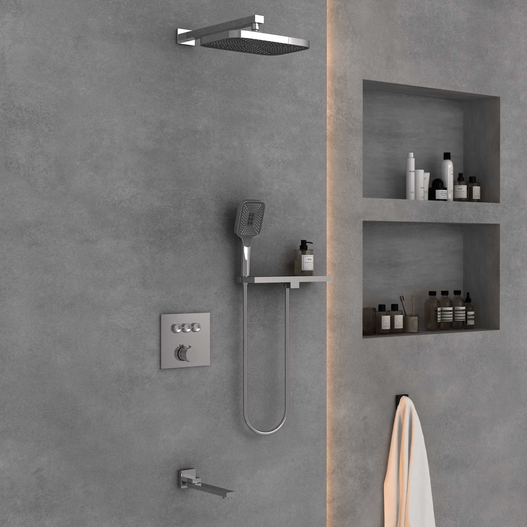 Душевая система Vincea VSFW-4311RCH встраиваемая в стену цвет хром