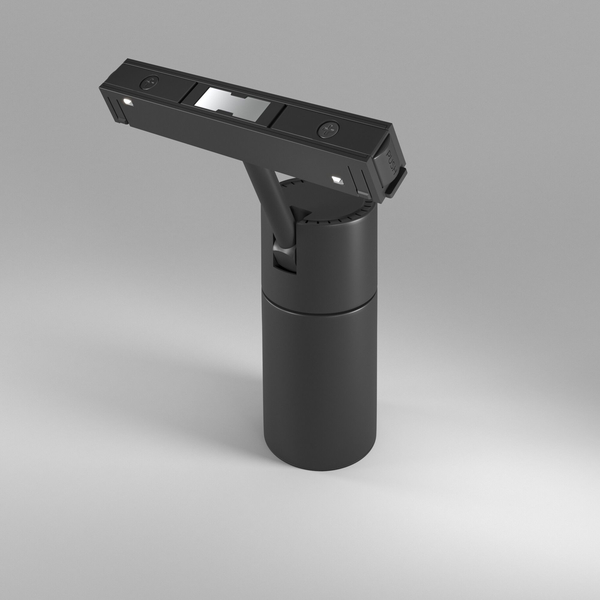 Slim Magnetic Трековый поворотный светильник R02 12W 4200K черный