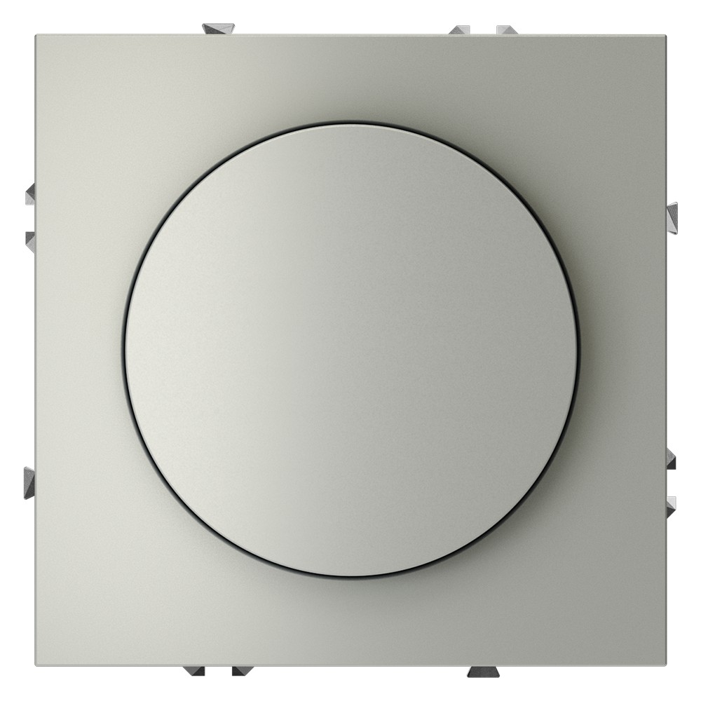 Светорегулятор встраиваемый VOLTUM S70 поворотно-нажимной 600 Вт, (сталь)