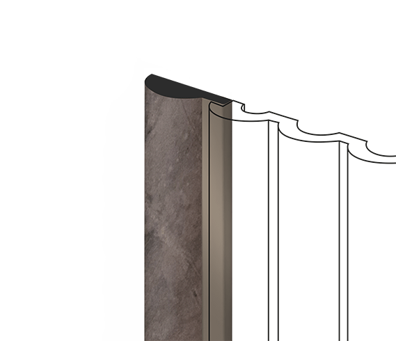 Финишный молдинг LF140A BR492 HIWOOD