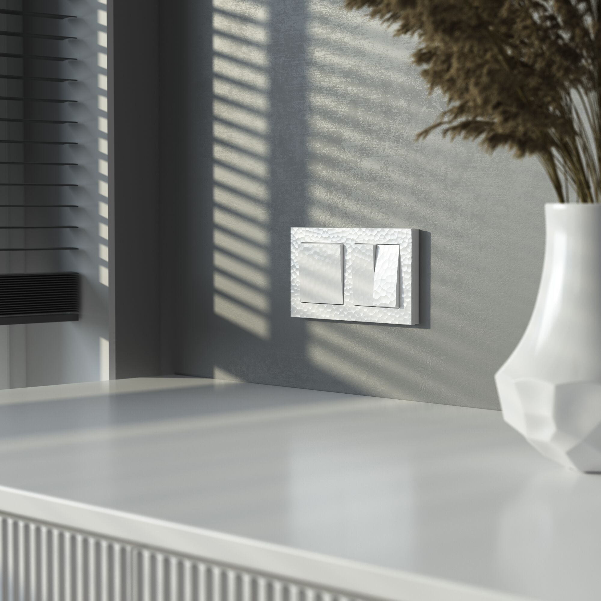 Выключатель одноклавишный (белый) Werkel