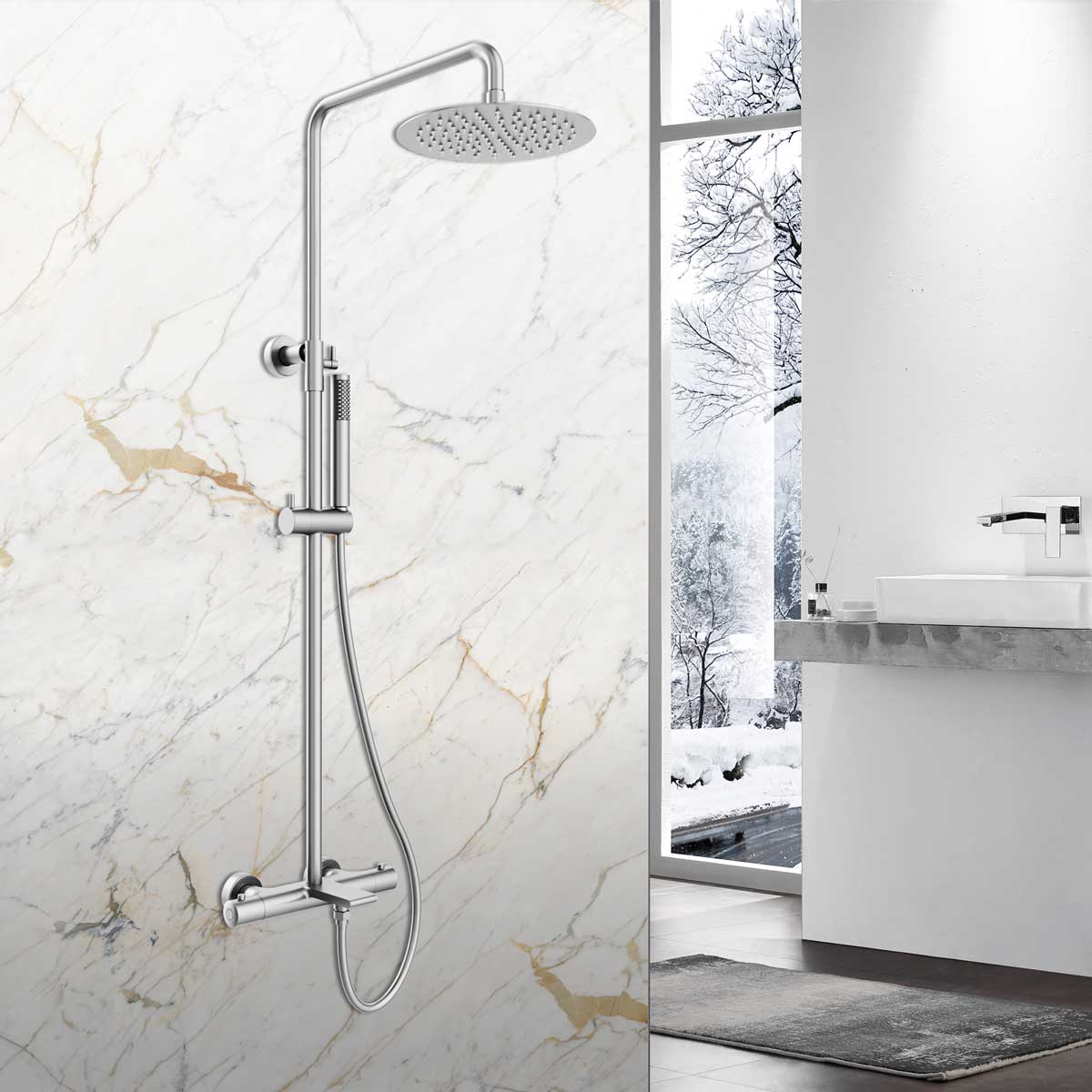 Душевая стойка Vincea Vogue VSFS-1V1TCH настенная цвет хром