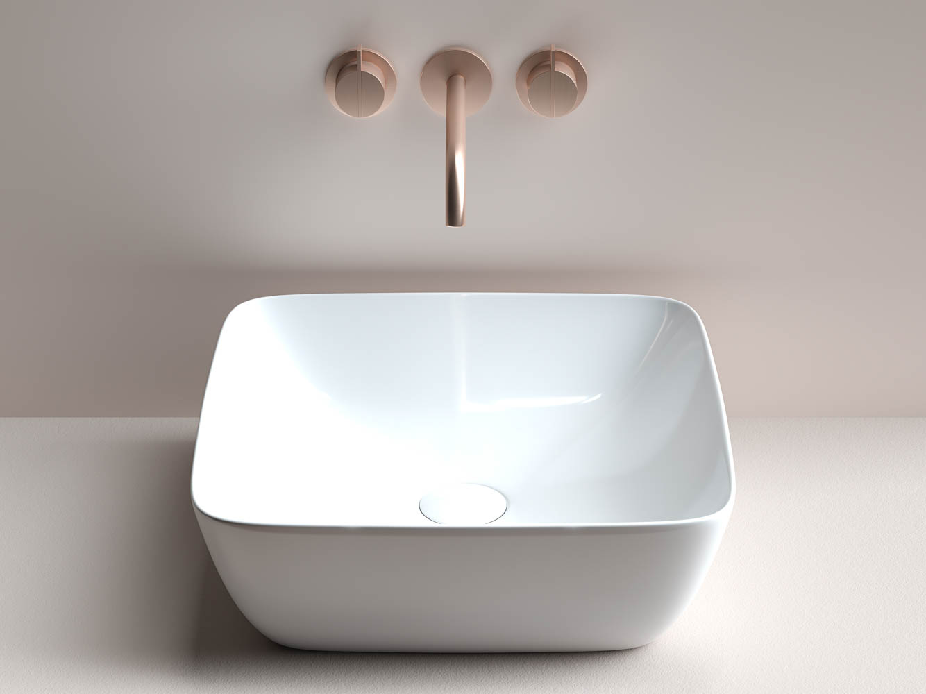 Умывальник чаша накладная квадратная CN2002