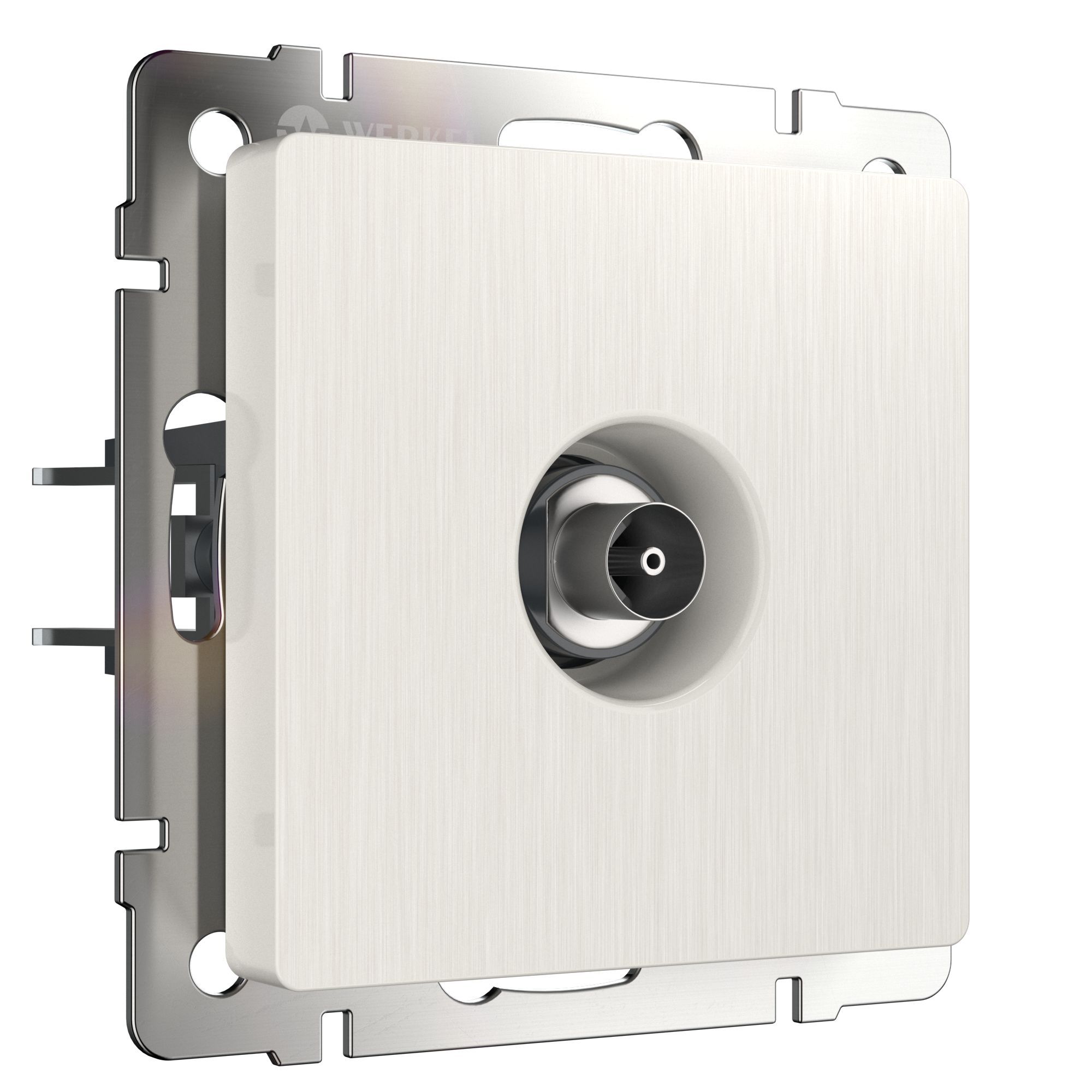 ТВ-розетка оконечная (перламутровый рифленый) Werkel