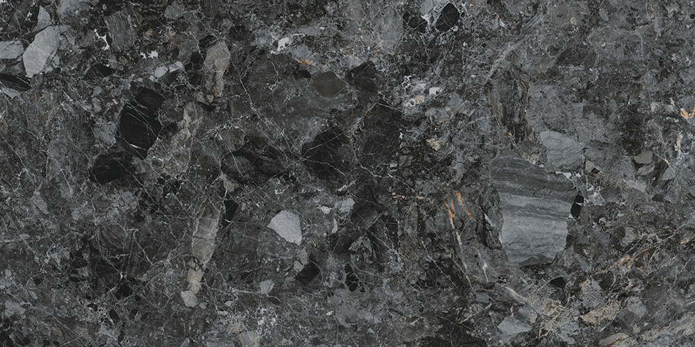 60x120 MarbleS Бреча Черный Лаппато R9