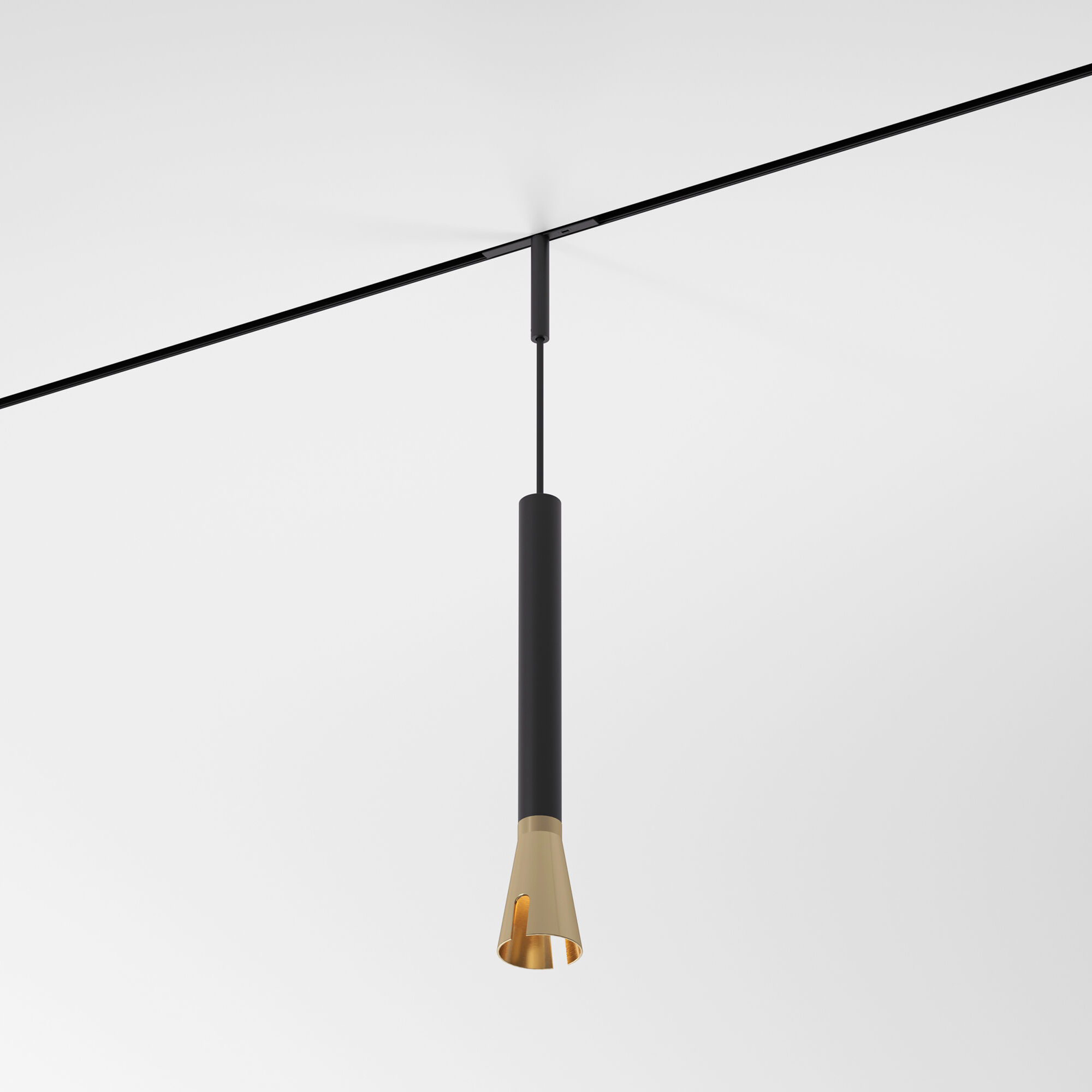 Mini Magnetic Трековый светильник 3W 3000K черный/латунь