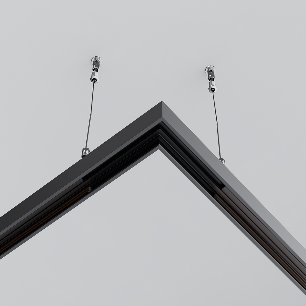 Коннектор угловой Exility накладной низкопрофильный Maytoni TRAM034CL-41B