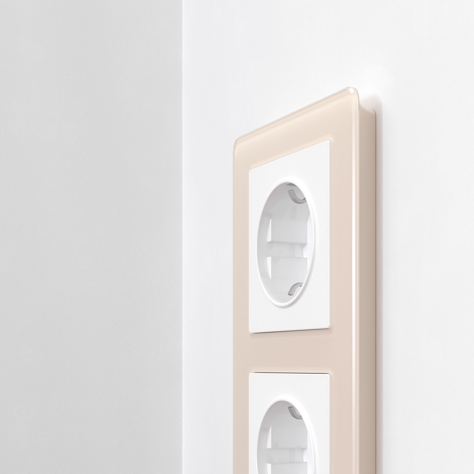 Рамка на 3 поста Acrylic айвори Werkel