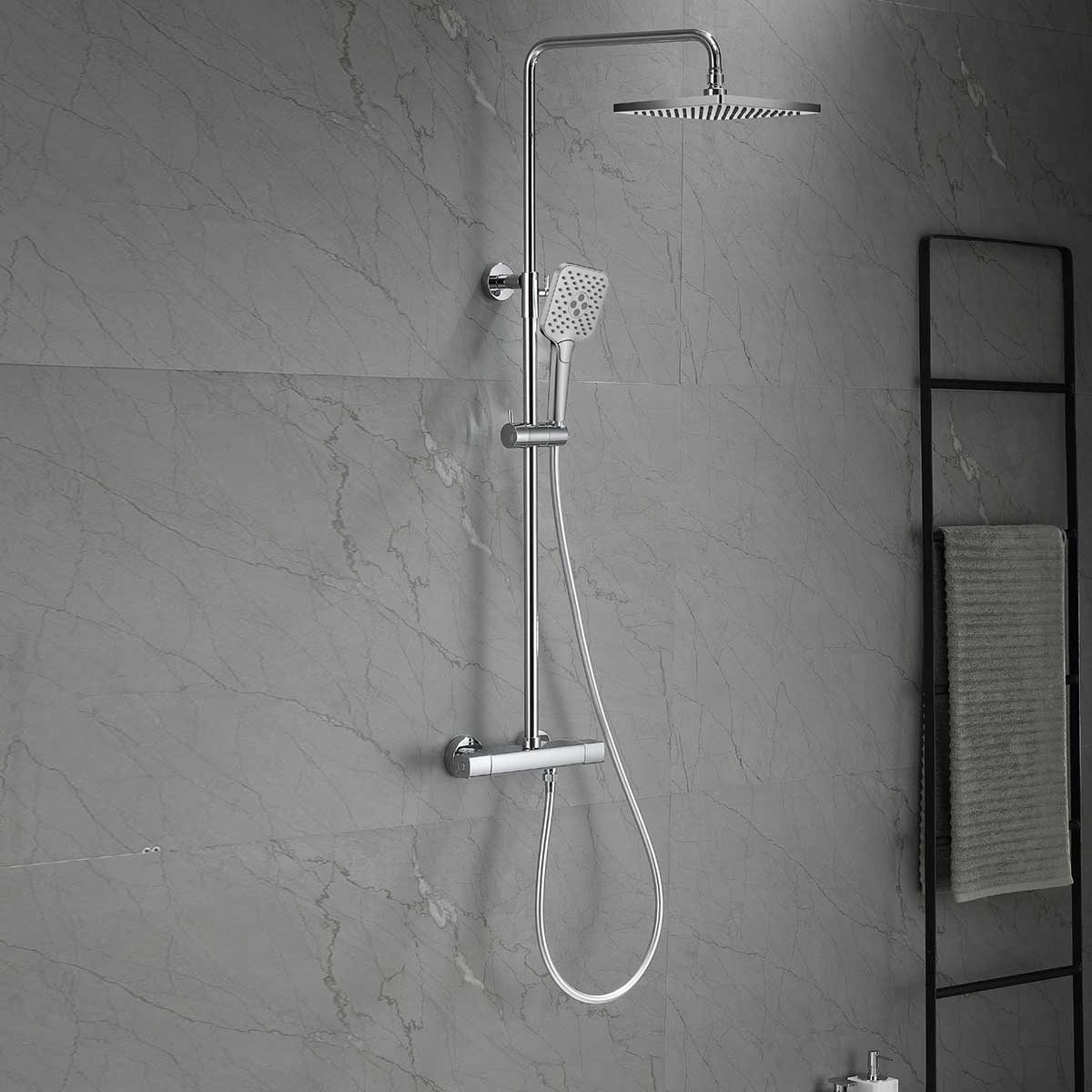 Душевая стойка Vincea Next VSFS-1N0TCH настенная цвет хром