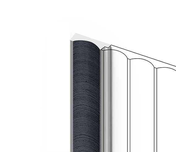 Финишный молдинг LF139A BU20 HIWOOD