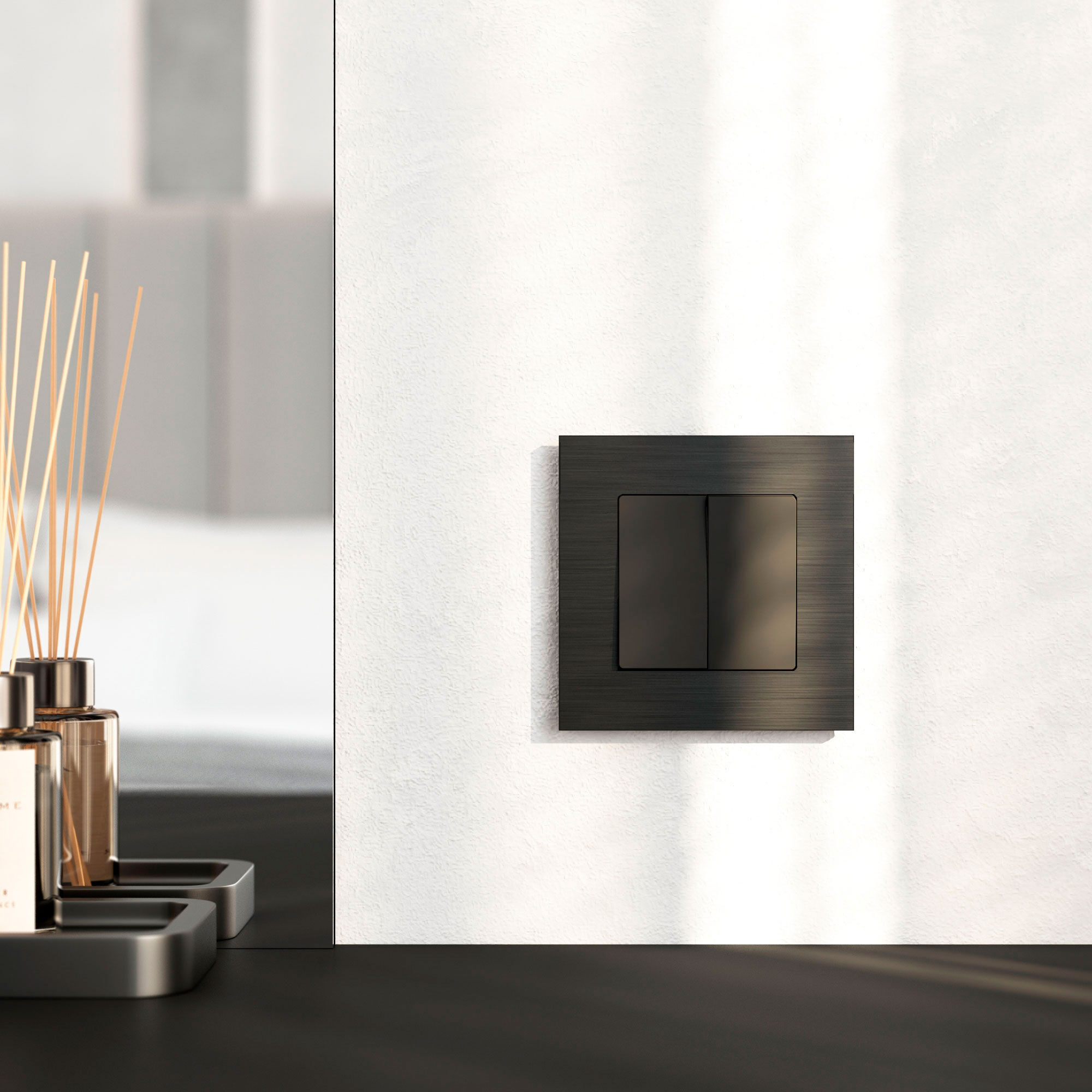 Рамка на 1 пост AluMax (черный алюминий) Werkel