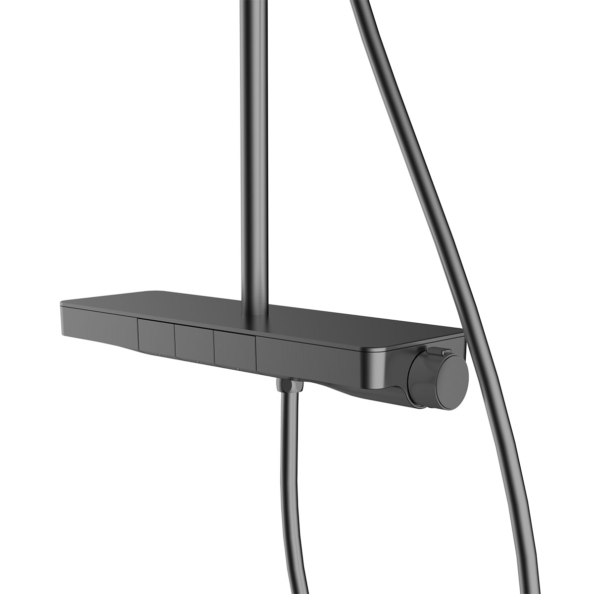 Душевая стойка Vincea Inspire VSFS-3I12TGM настенная цвет вороненая сталь