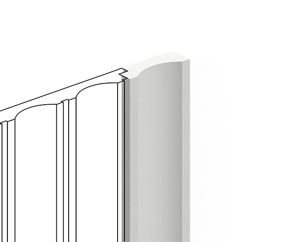 Финишный молдинг LF138B NP HIWOOD