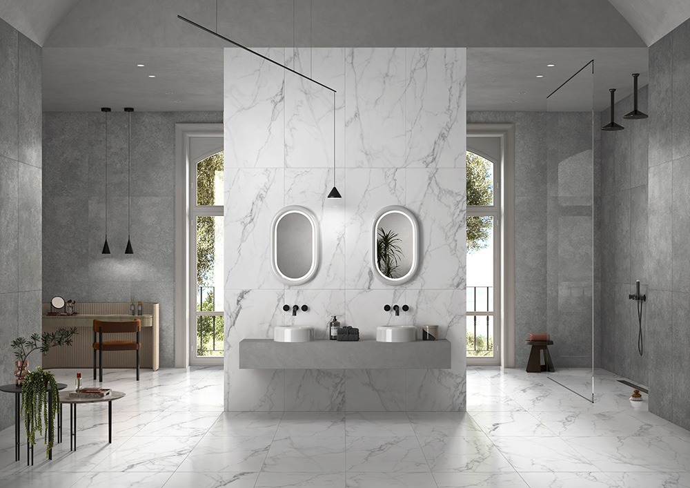 60x120 Statuario Белый Матовый R10A