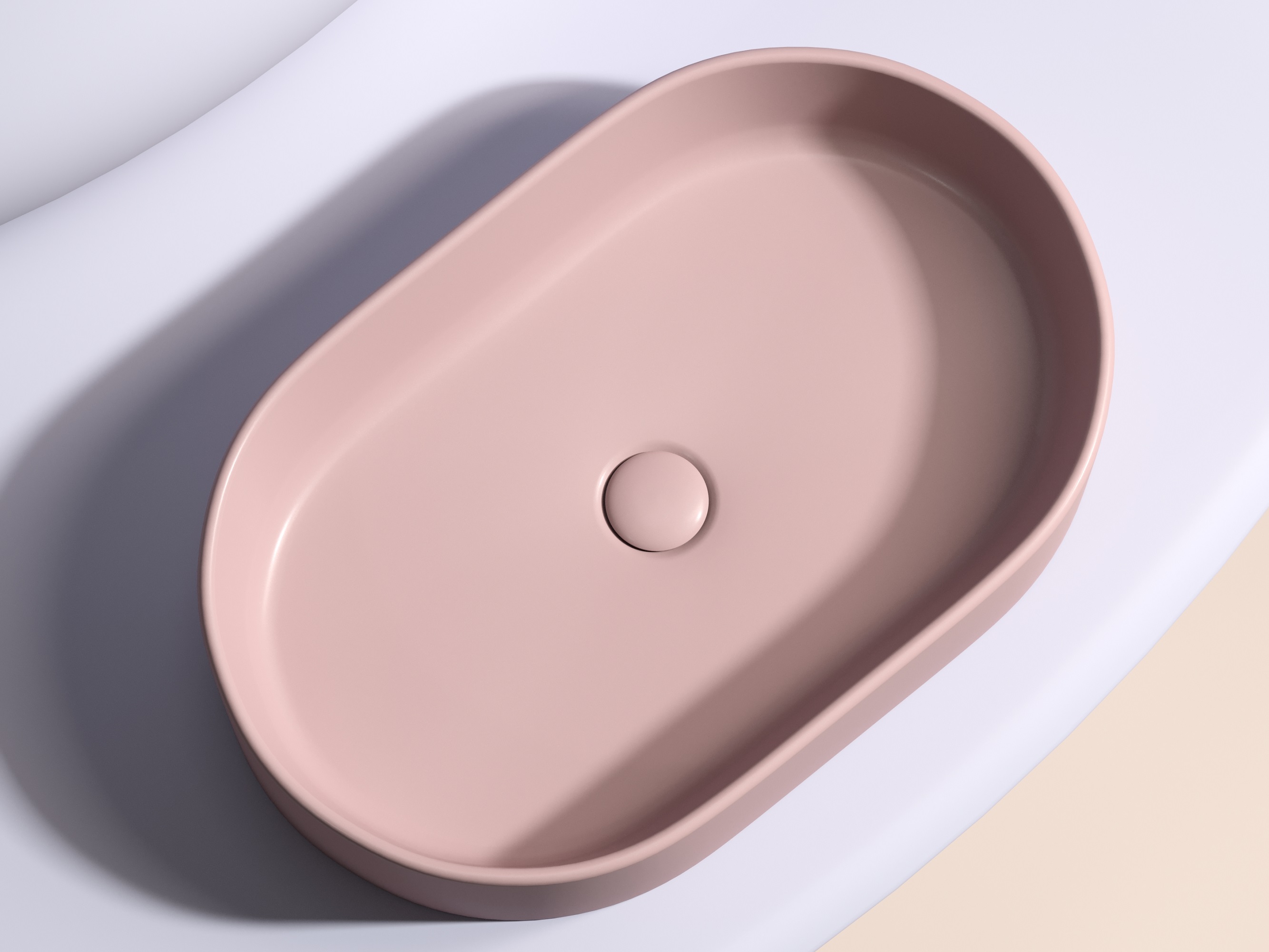 Умывальник чаша накладная овальная CN6048MP