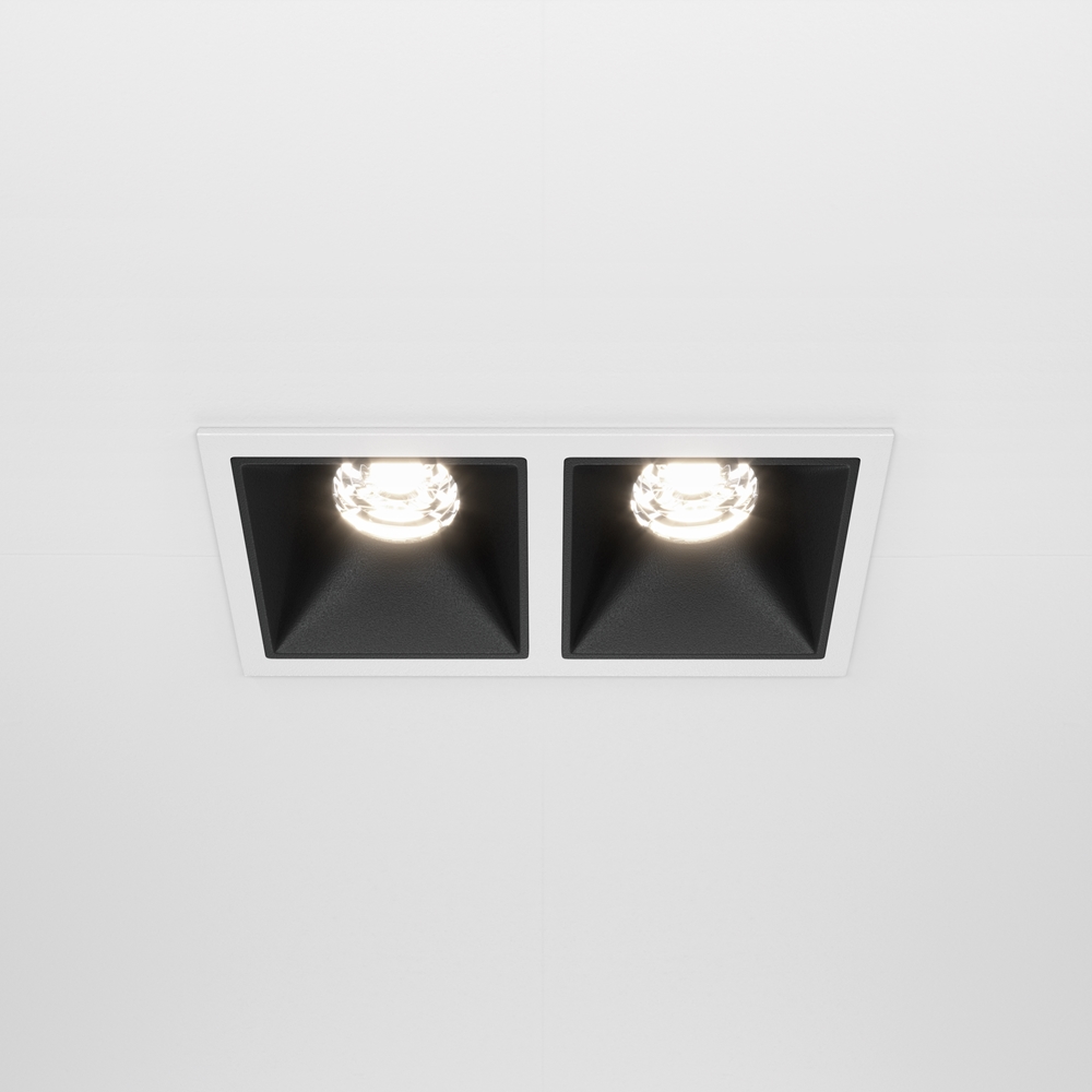 Встраиваемый светильник Maytoni Alfa LED 4000K 2x10Вт 36° DL043-02-10W4K-SQ-WB