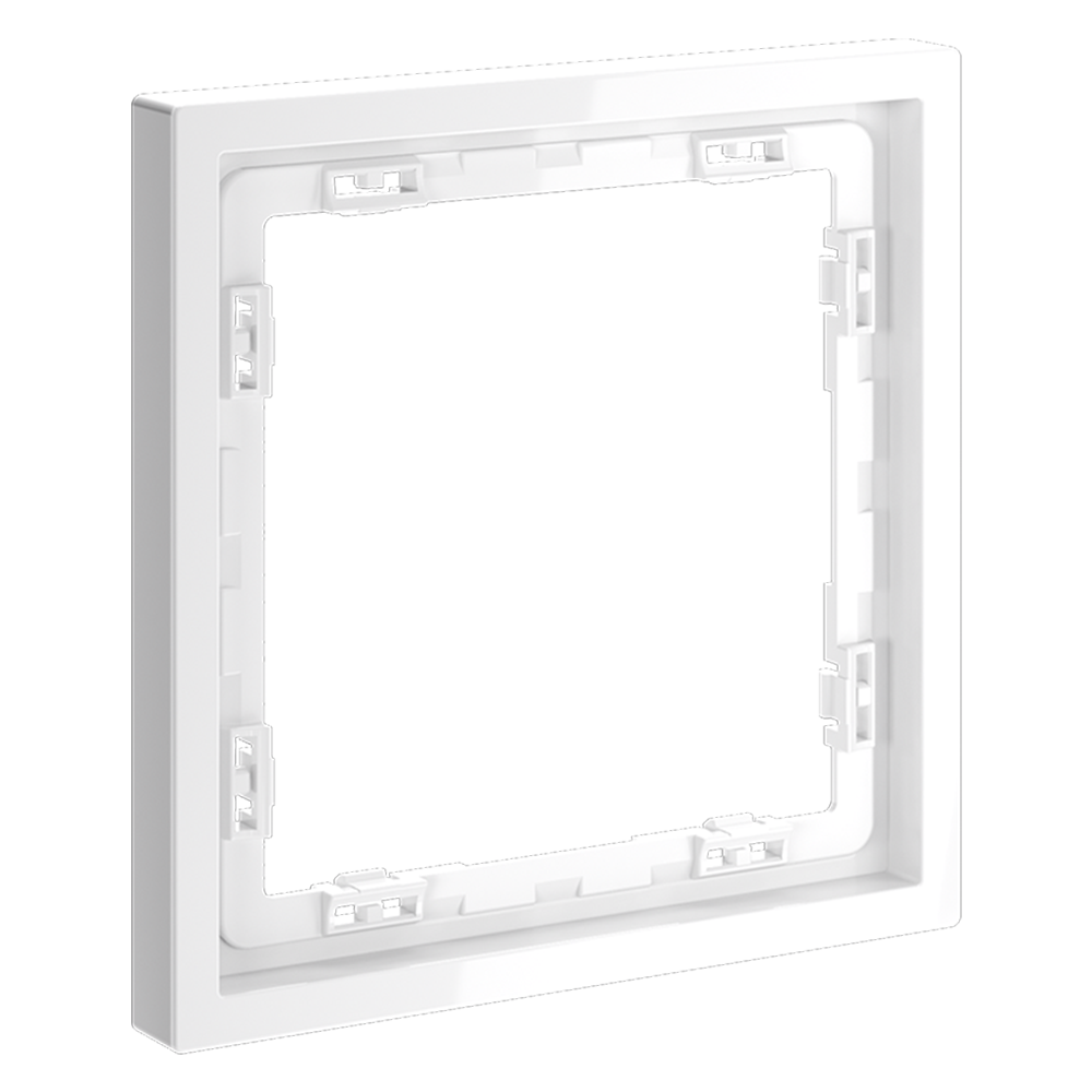 Рамка пластиковая VOLTUM S70 на 1 пост, (белый глянцевый)