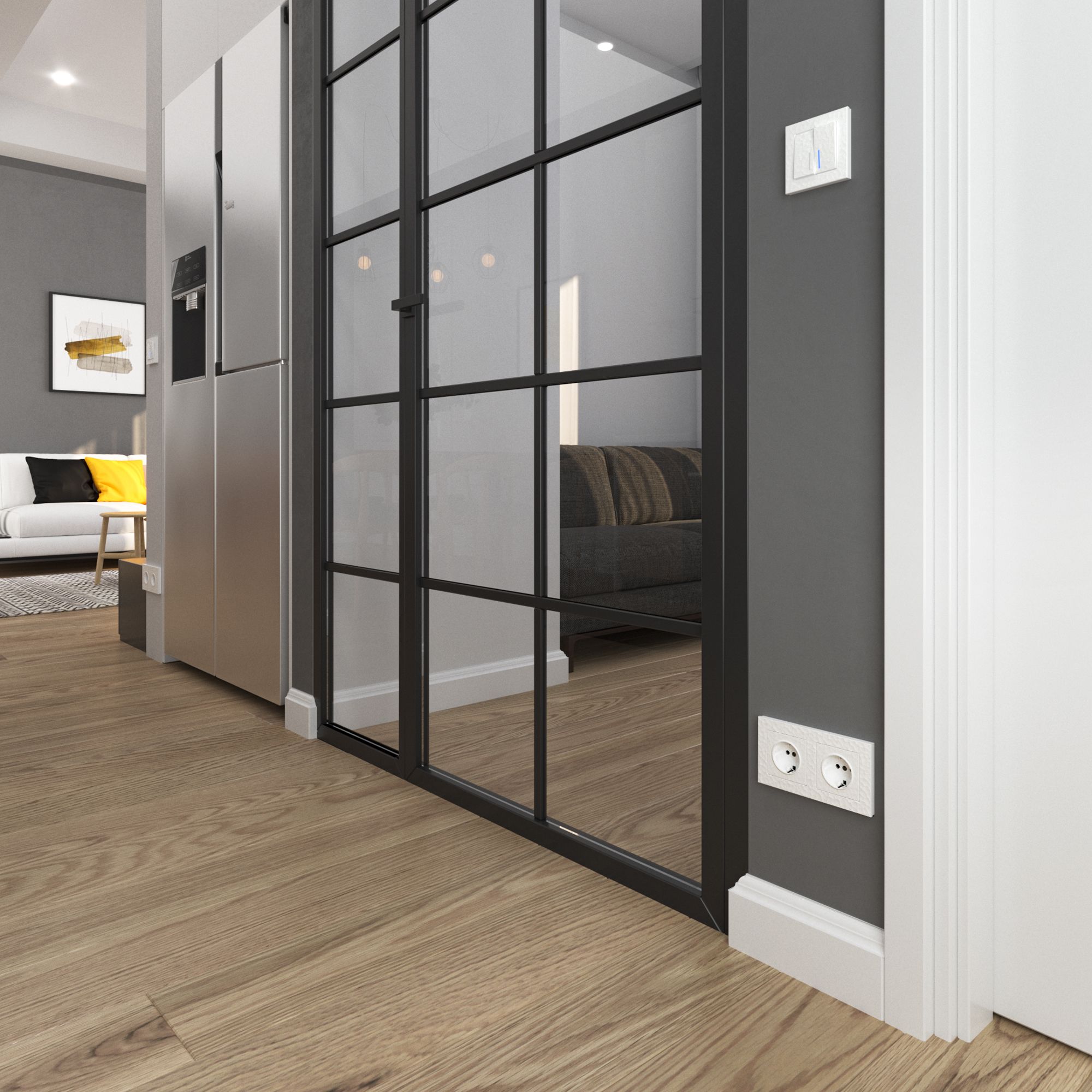 Рамка на 1 пост Hammer (белый) Werkel