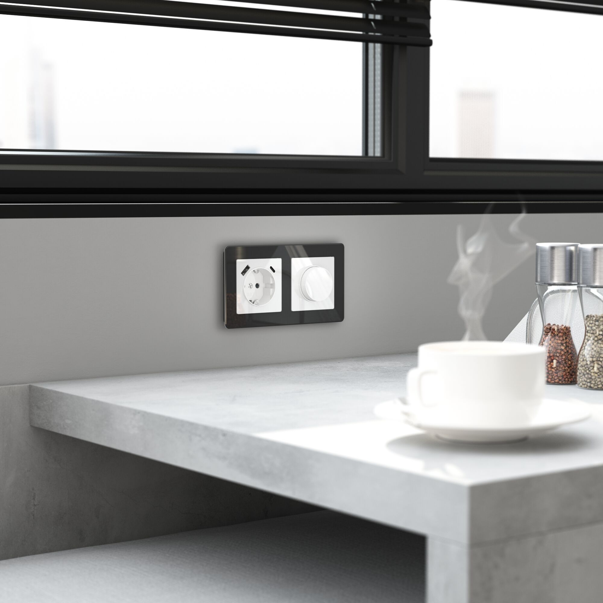 Диммер (белый акрил) Werkel