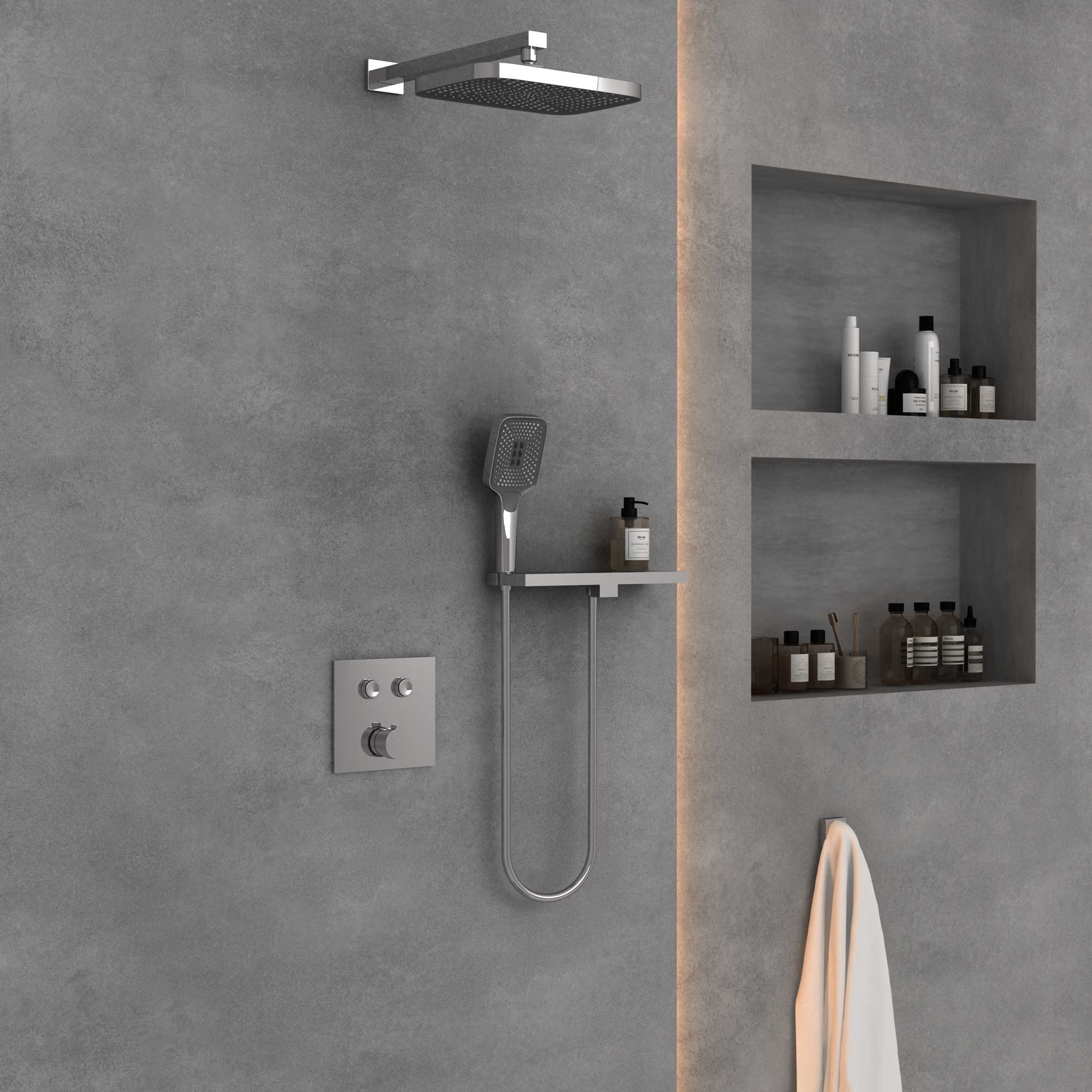 Душевая система Vincea VSFW-4211RCH встраиваемая в стену цвет хром