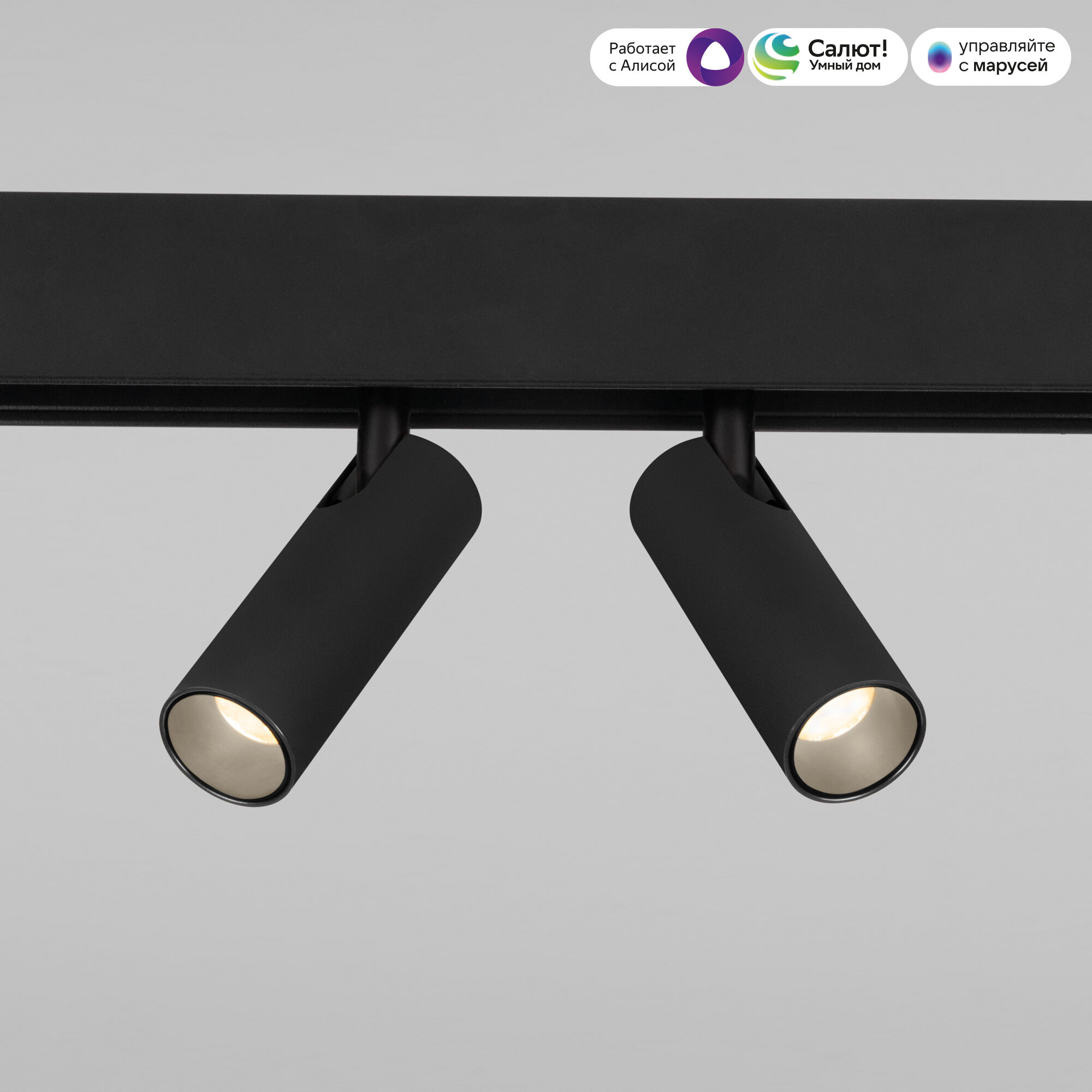 Slim Magnetic Умный трековый поворотный светильник 14W 2700-6500K Dim Dual чёрный