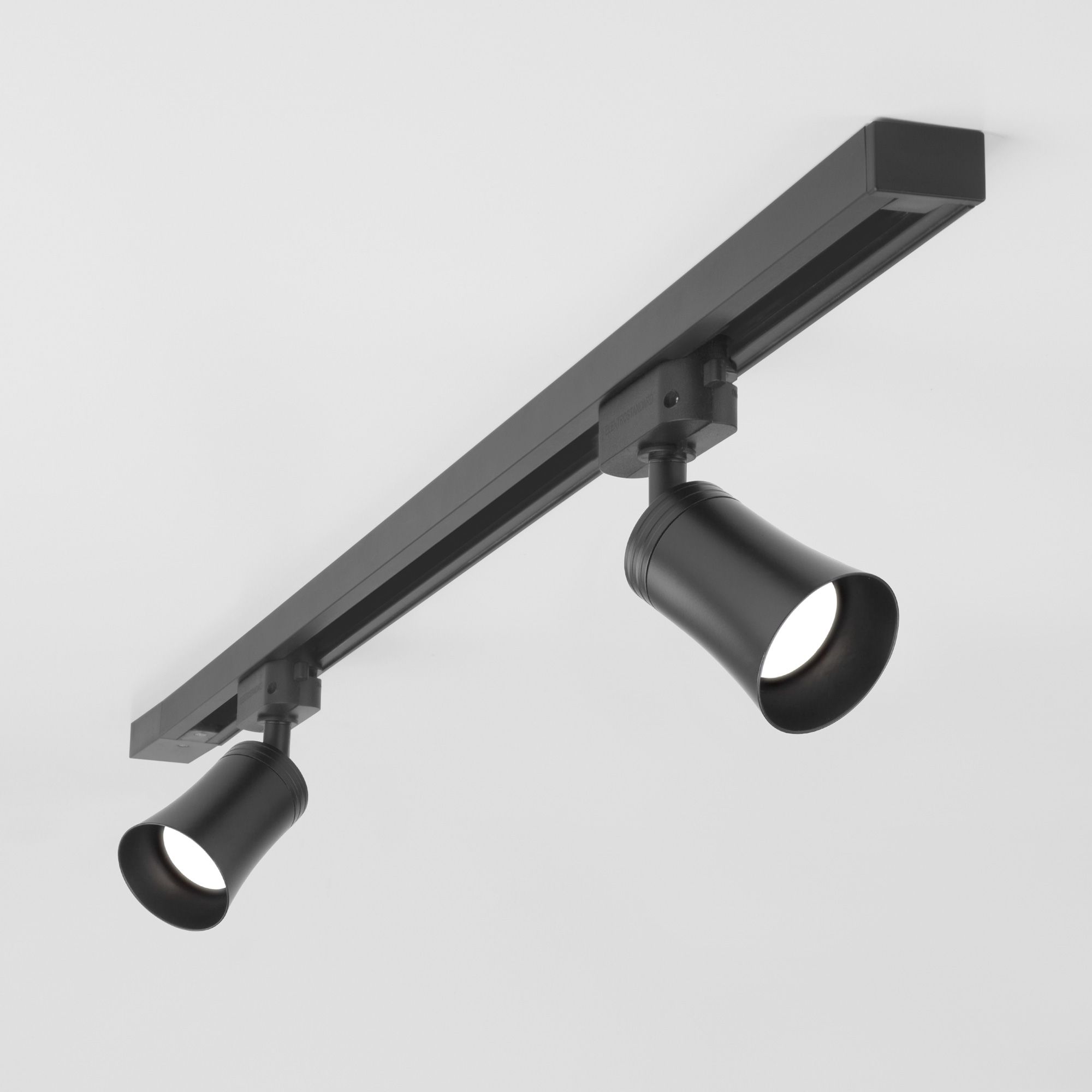 Basic System Трековый поворотный светильник GU10 Vetro Черный