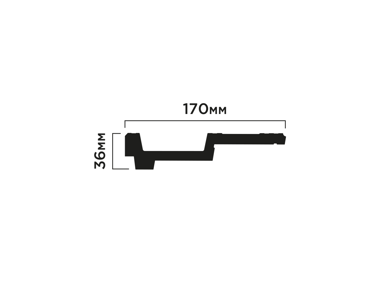 Карниз A170V1 HIWOOD