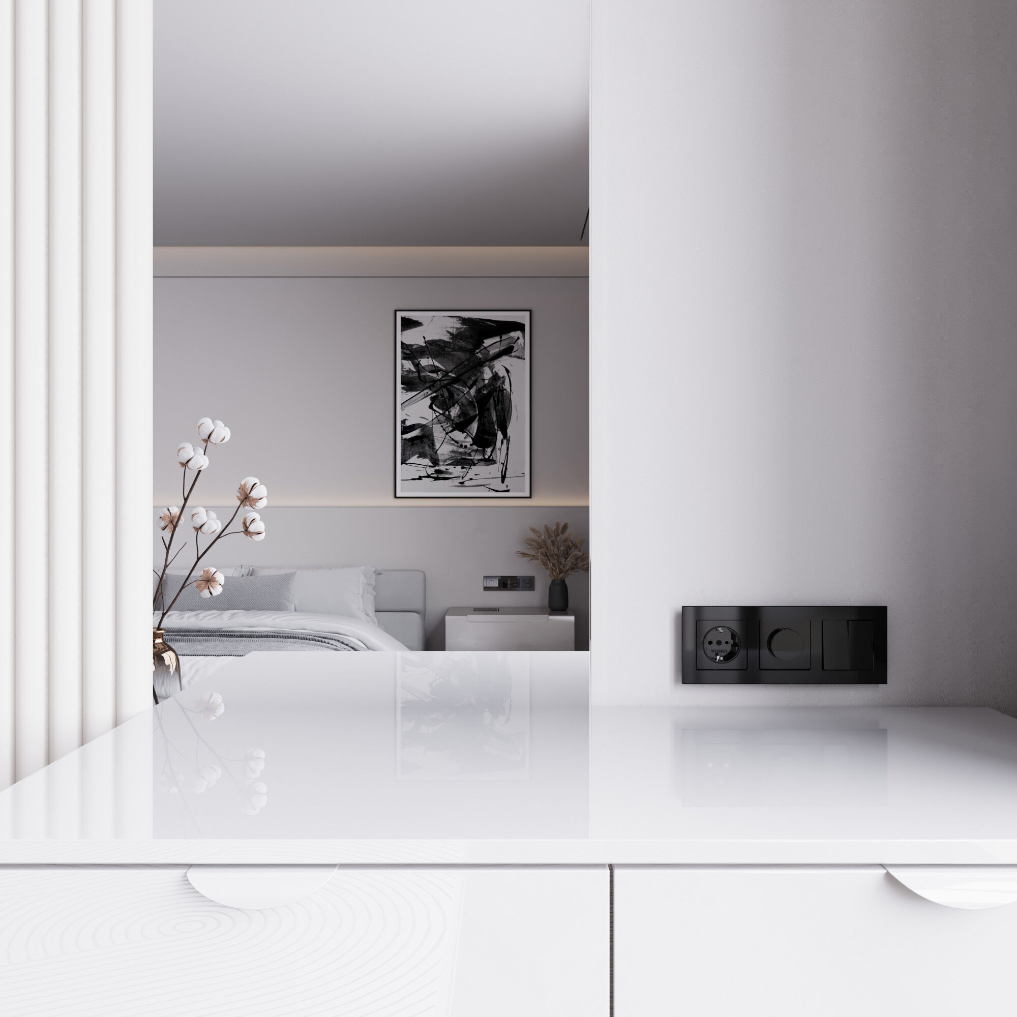 Диммер (черный акрил) Werkel