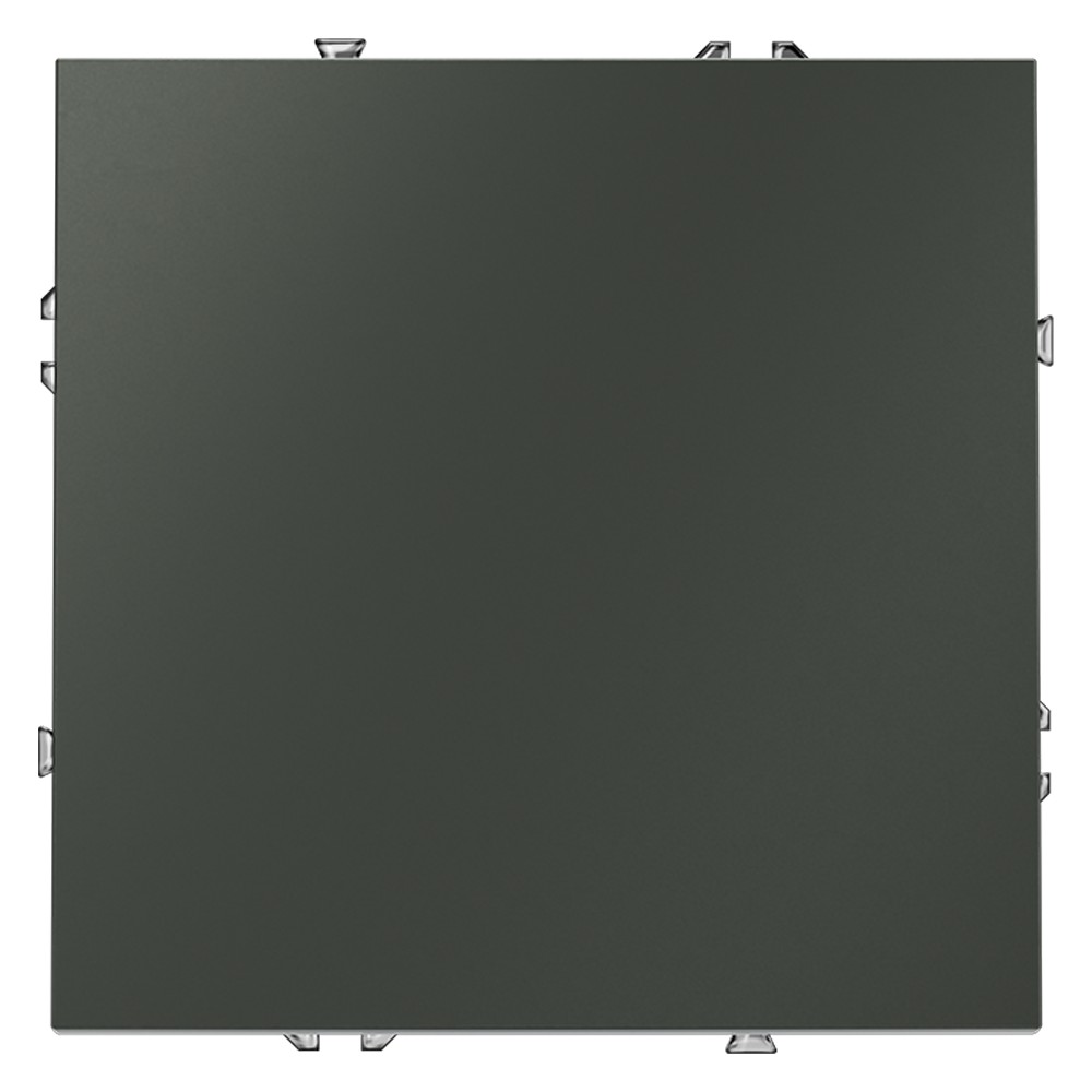 Выключатель с самовозвратом встраиваемый VOLTUM S70 одноклавишный 10А, (титан)