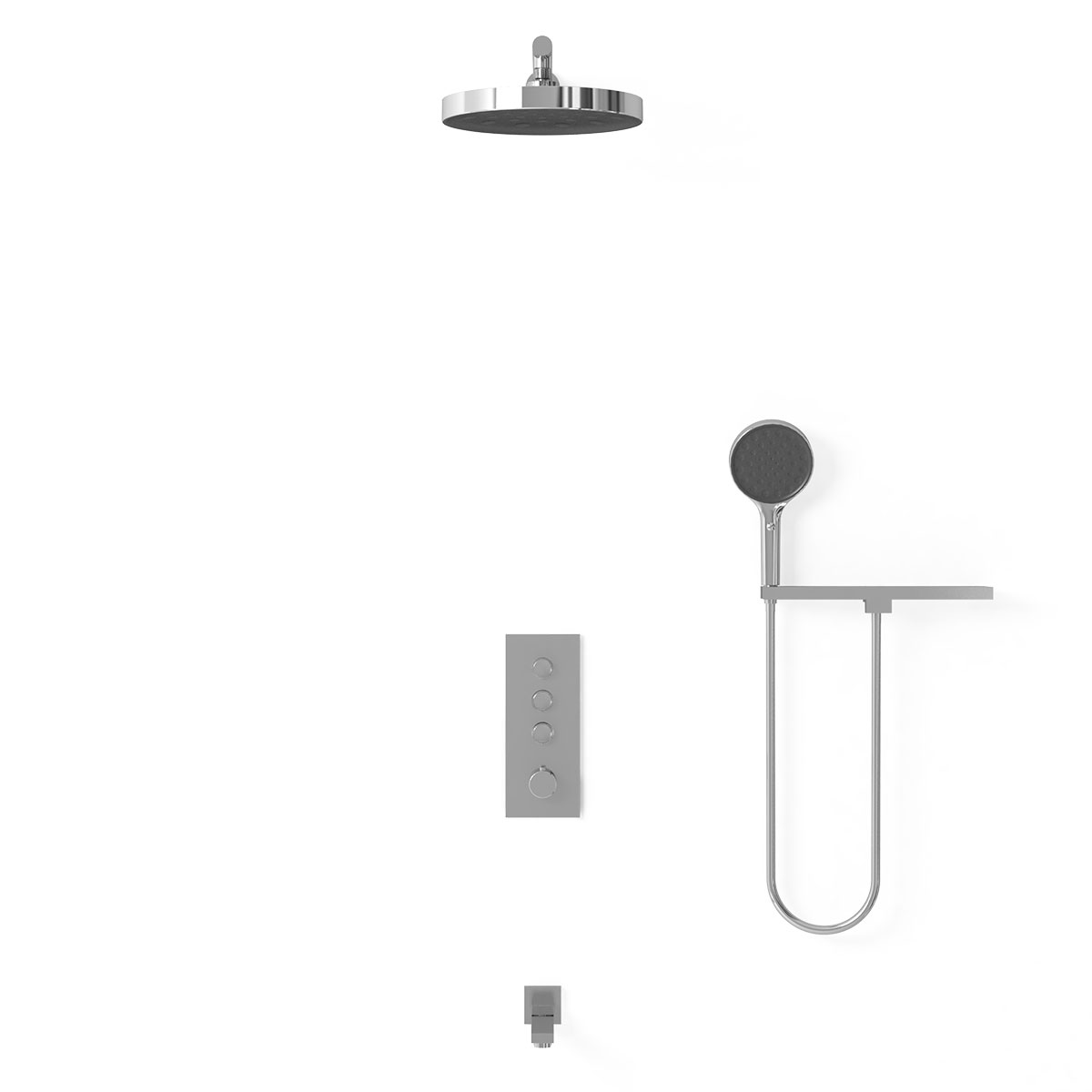 Душевая система Vincea VSFW-433TI2RCH встраиваемая в стену цвет хром