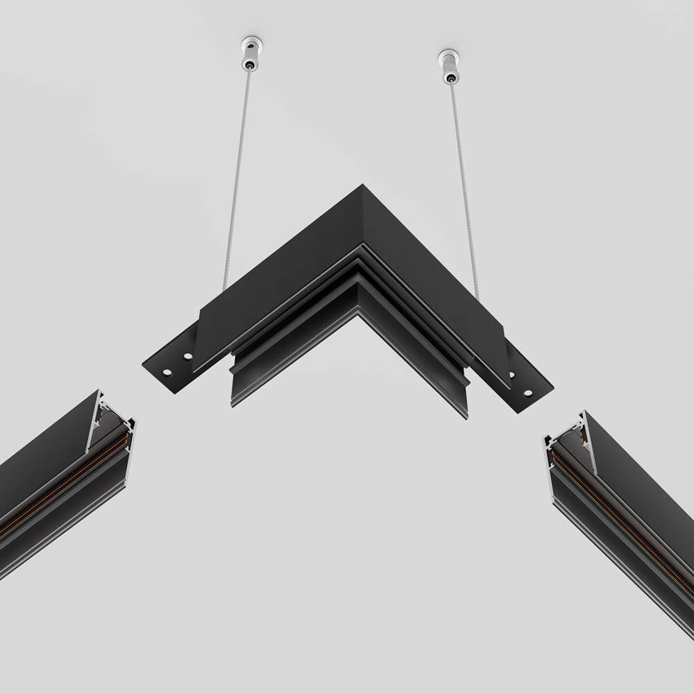 Коннектор угловой Exility накладной черный Maytoni TRA034HCL-41B