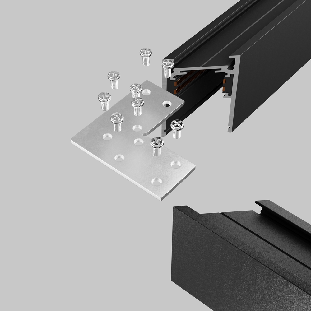 Соединитель угловой для накладного шинопровода Exility Maytoni TRA034CL-21