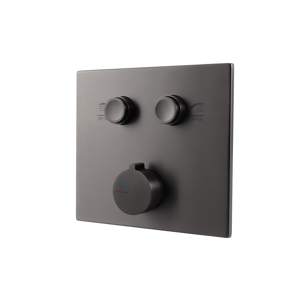 Душевая система Vincea VSFW-4211GM встраиваемая в стену цвет вороненая сталь