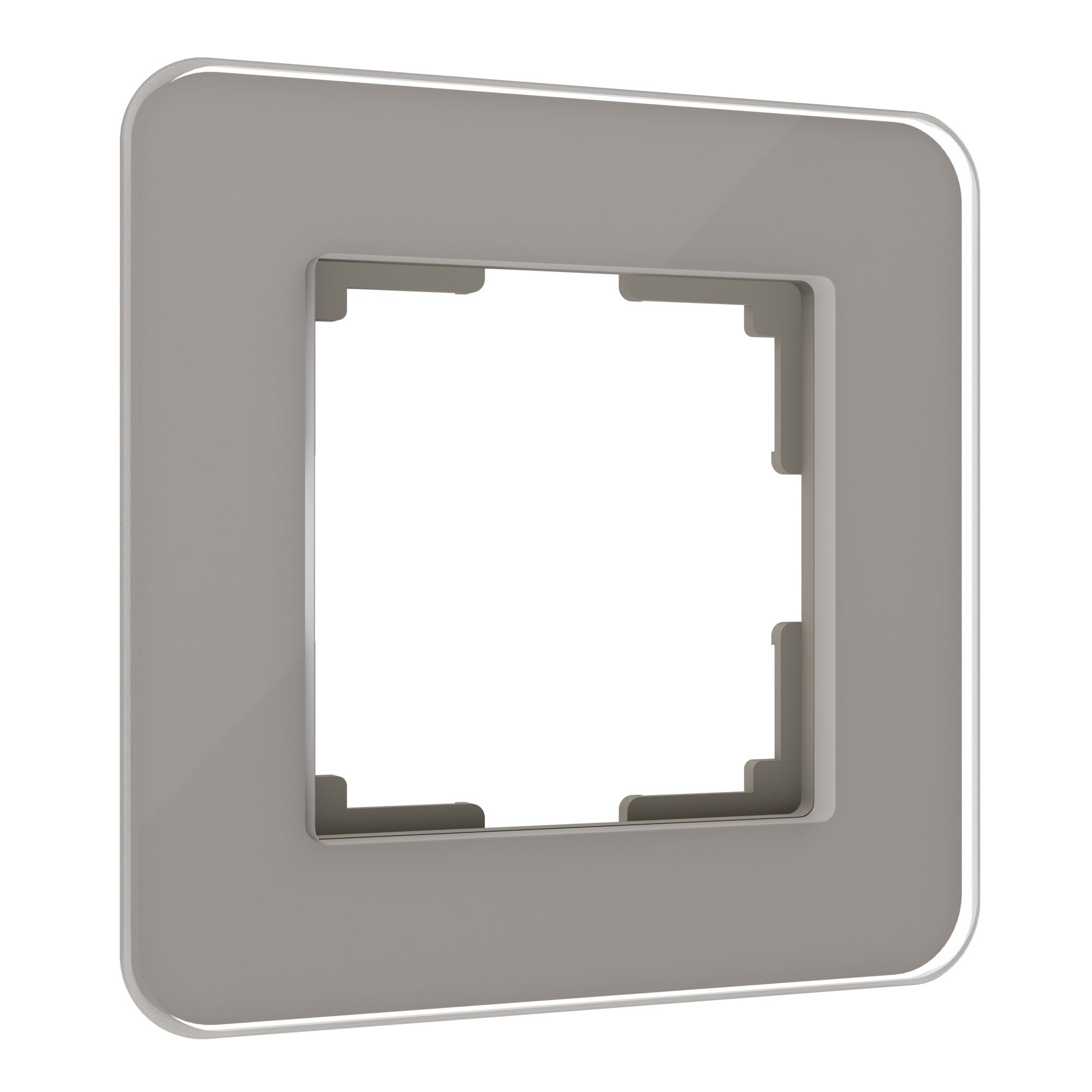 Рамка из стекла на 1 пост Elite дымчатый Werkel