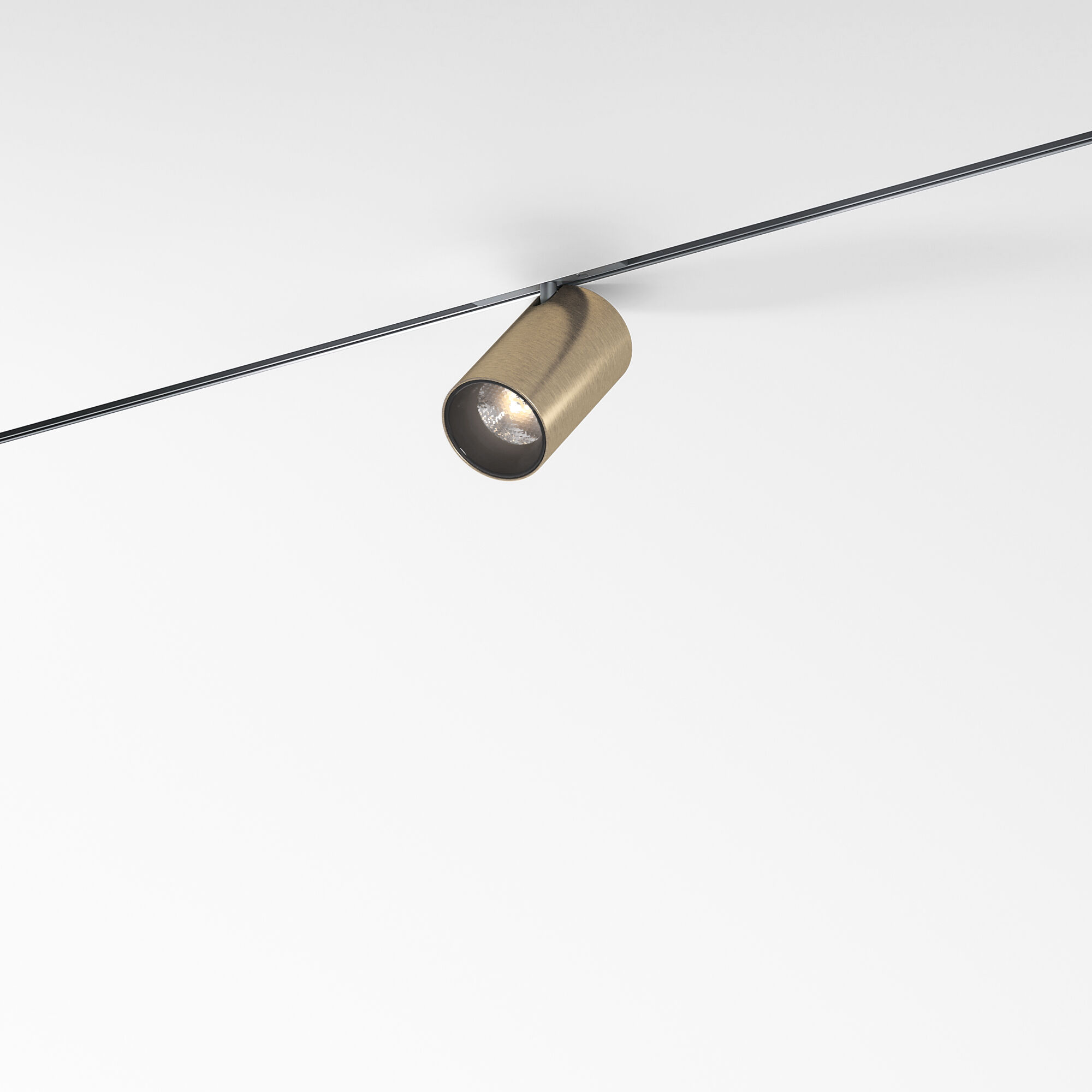 Mini Magnetic Трековый поворотный светильник 5W 3000K латунь/черный