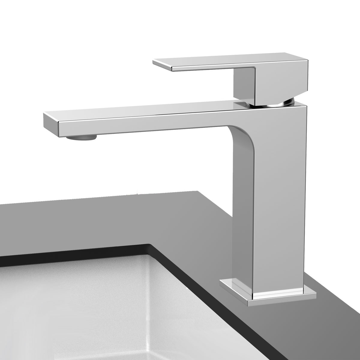 Смеситель Vincea Cube VBF-1C01CH на раковину хром