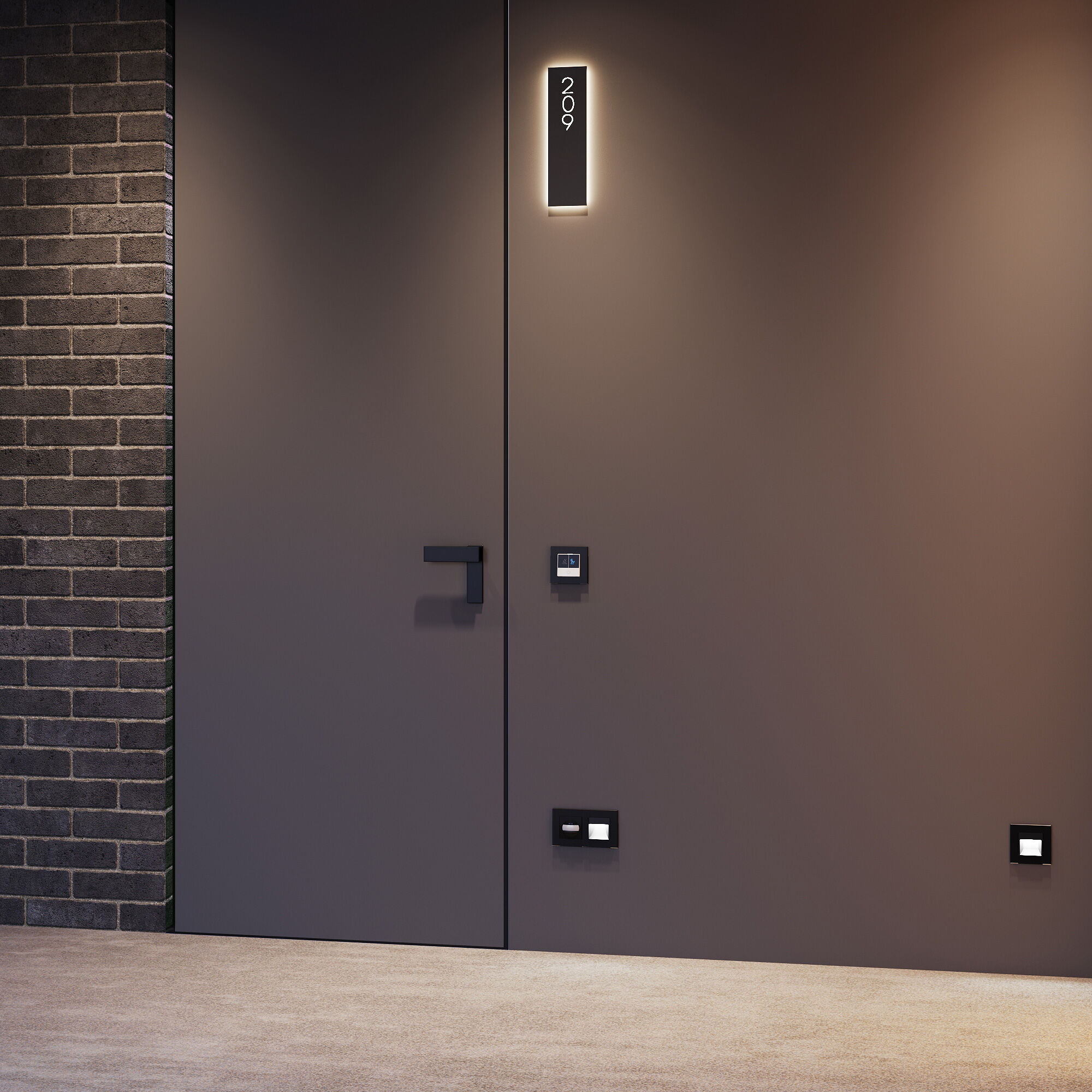 Кнопка звонка с индикацией для отелей (белый) Werkel