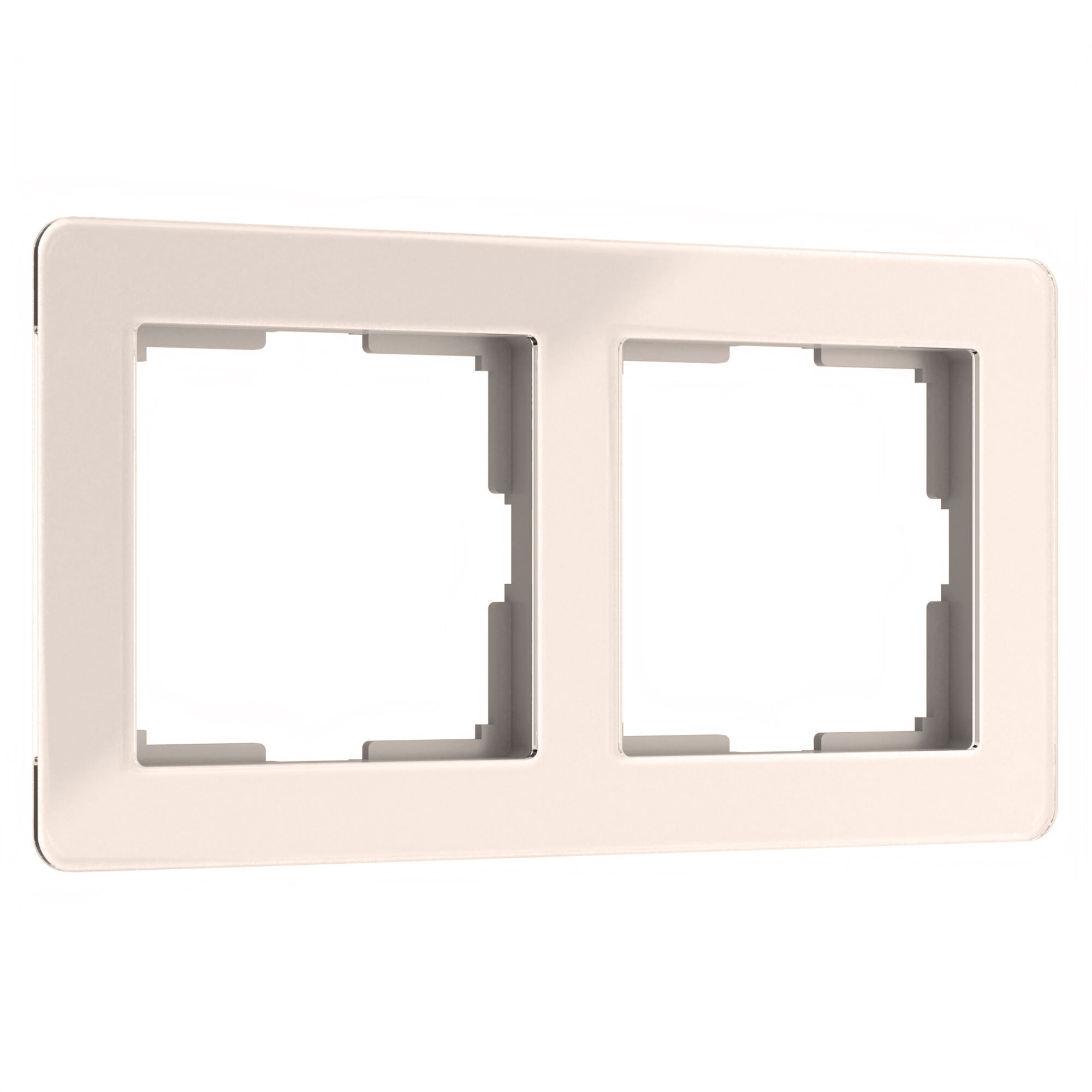 Рамка на 2 поста Acrylic айвори Werkel