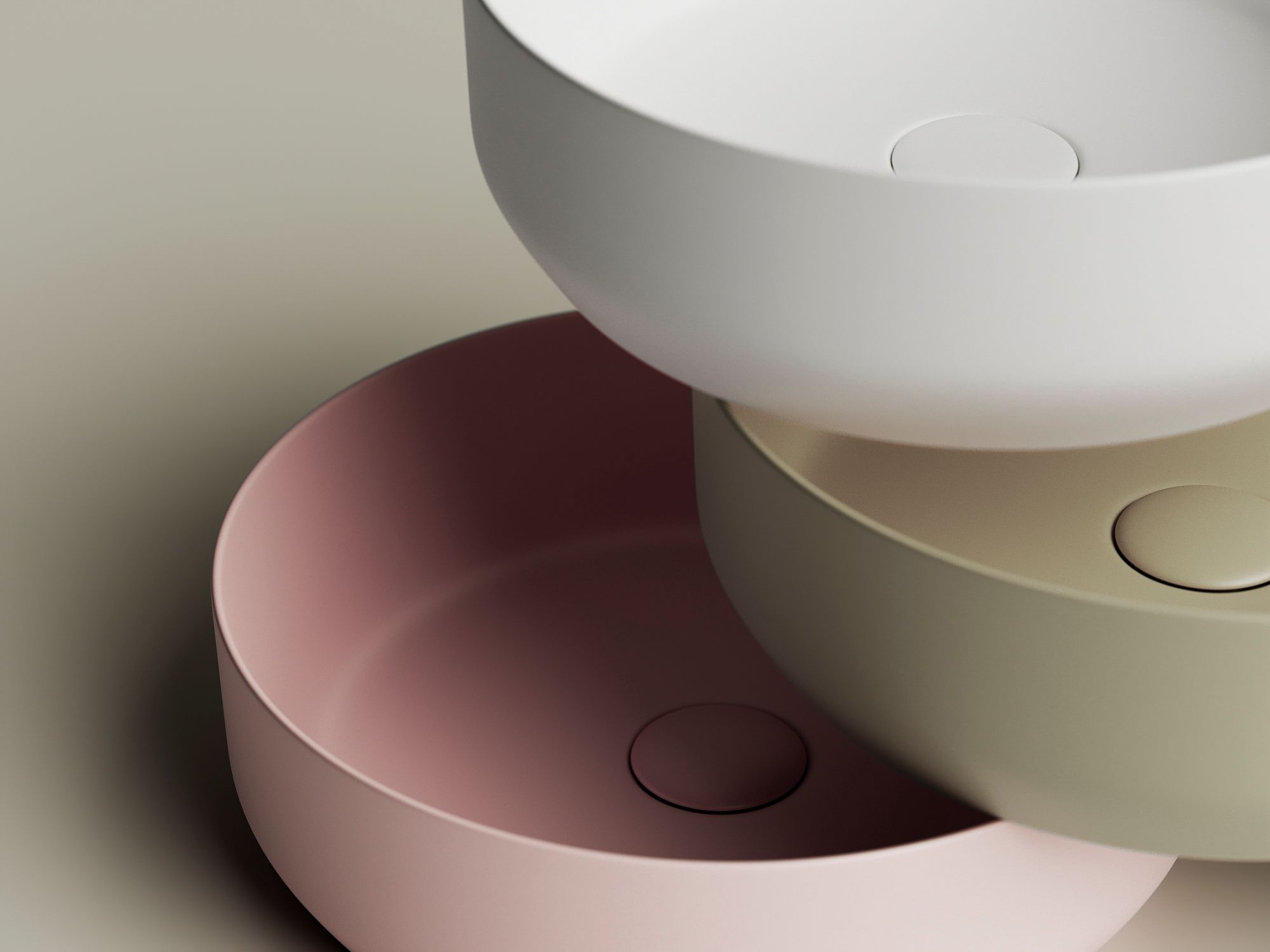 Умывальник чаша накладная круглая CN6022