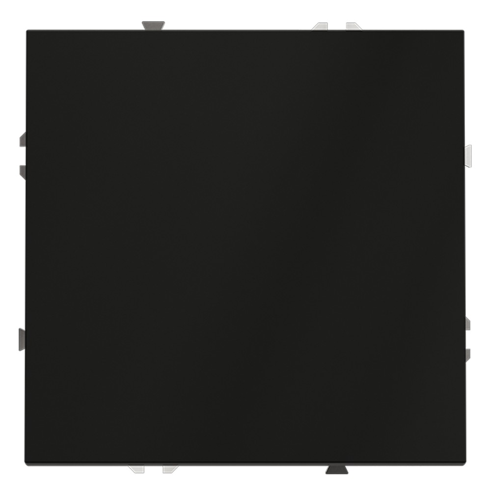 Проходной переключатель встраиваемый VOLTUM S70 одноклавишный 10А, (черный матовый)