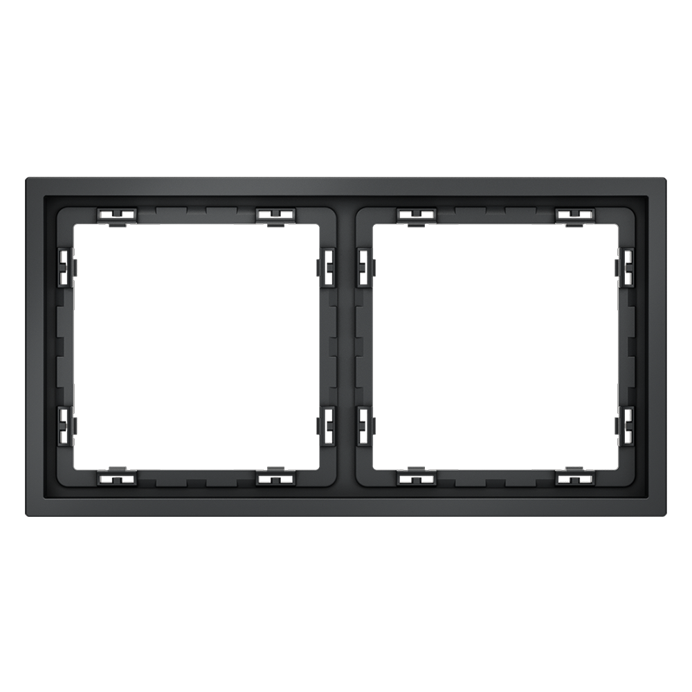 Рамка пластиковая VOLTUM S70 на 2 поста, (графит)