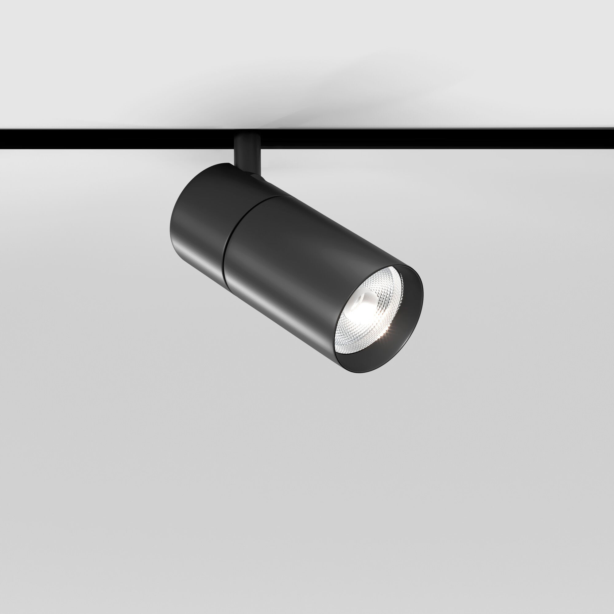 Slim Magnetic Трековый поворотный светильник R01 6W 4200K черный