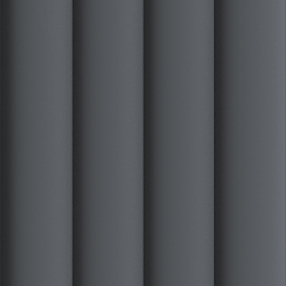 Панель Стеновая Реечная МДФ Stella Wave De Luxe Black Lead 2700x119x16