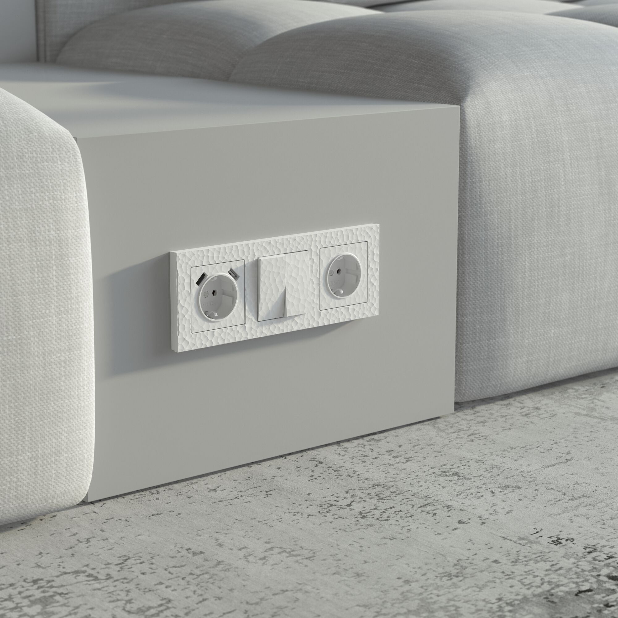 Рамка на 3 поста Hammer (белый) Werkel