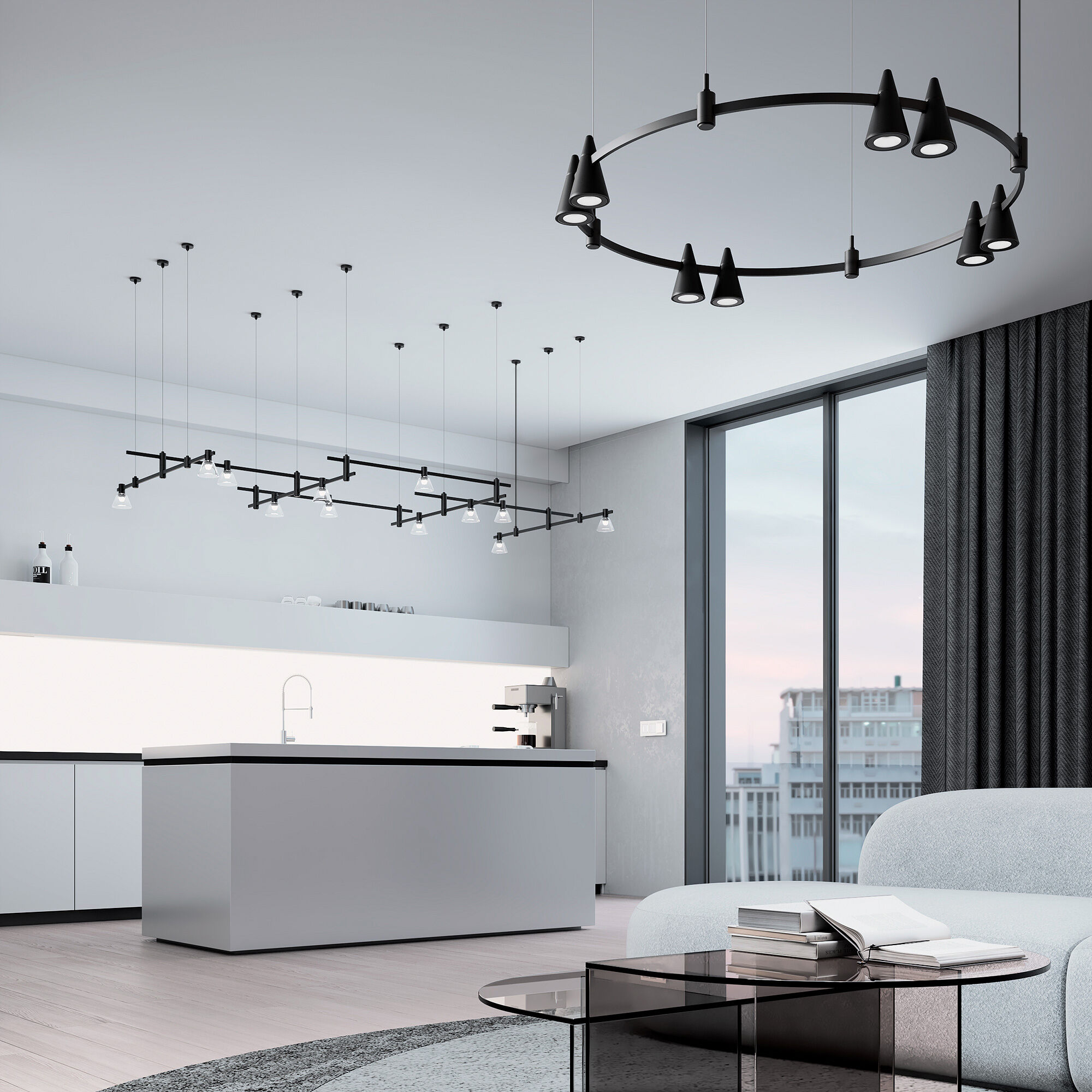 Esthetic Magnetic Трековый светильник 5W 3000K чёрный