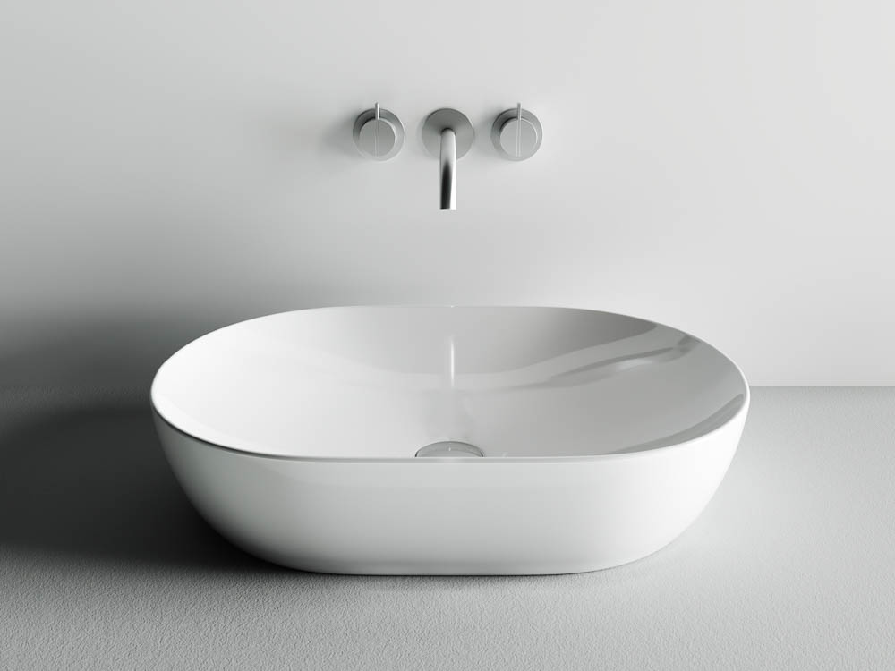 Умывальник чаша накладная овальная CN5009