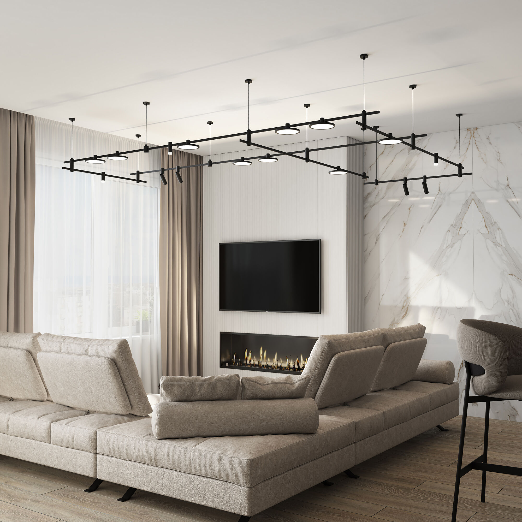 Esthetic Magnetic Трековый светильник 10W 3000K чёрный