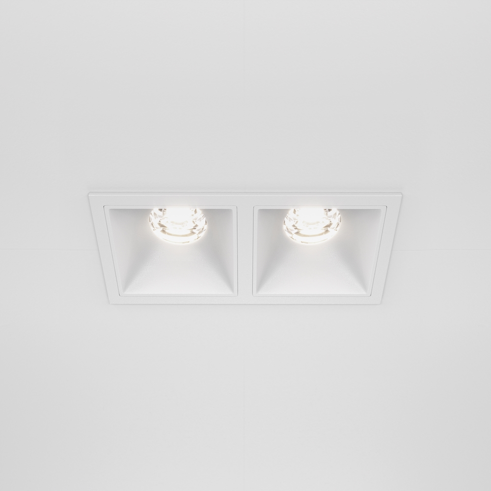 Встраиваемый светильник Maytoni Alfa LED 4000K 2x10Вт 36° DL043-02-10W4K-SQ-W